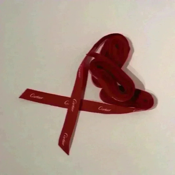Authentic Cartier Red Ribbon Gift Wrapping String One Per Sale - Picture 8 of 10